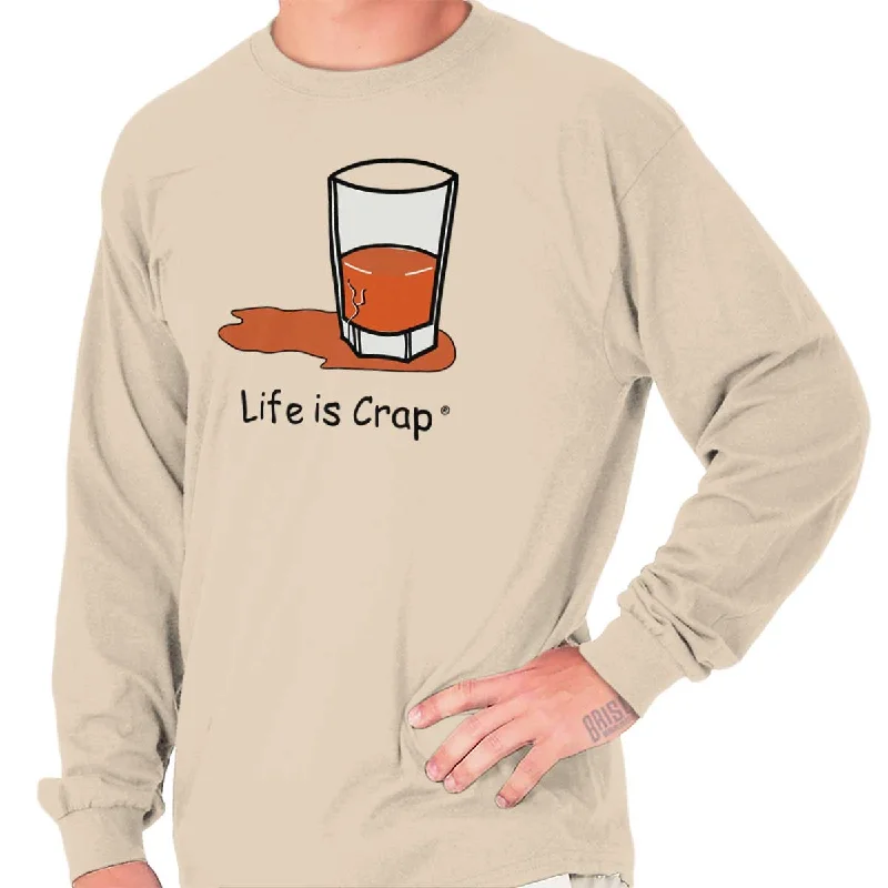 Glass Half Full Long Sleeve Tee