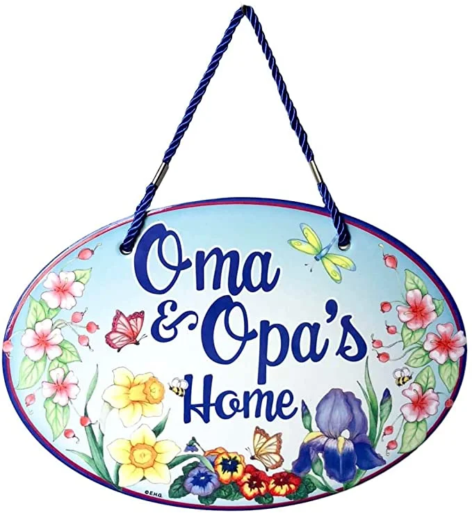 Oma & Opa Home Wall Plaque