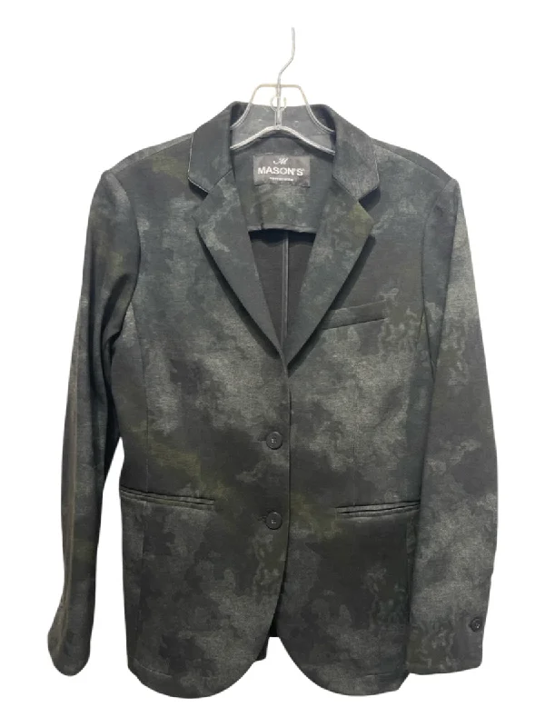 Mason's Forte Dei Marmi Size 42 Viscose & Polyester 2 Buttons Camo Blazer Jacket